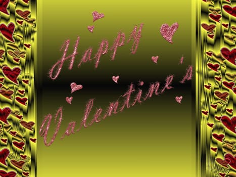 in  letters, all love for valentines day