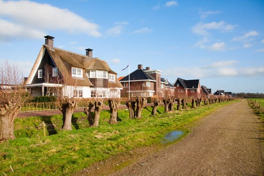 New houses in the Tabakssteeg, Leusden, the Netherlands.