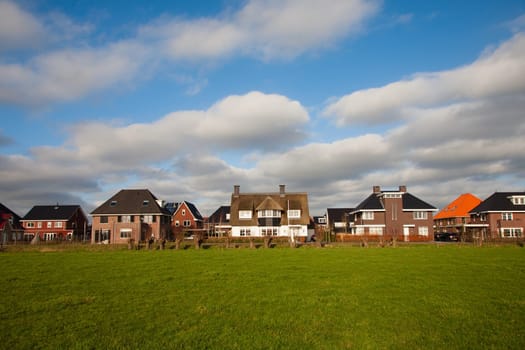 New houses in the Tabakssteeg, Leusden, the Netherlands.