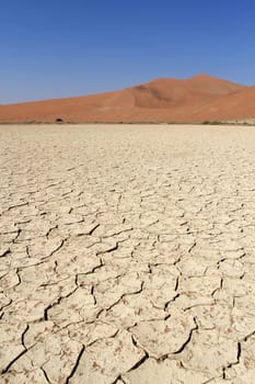 Sossusvlei sand dunes landscape in the Nanib desert near Sesriem, Namibia