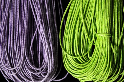 Roll of Twine isolated on a Black Background