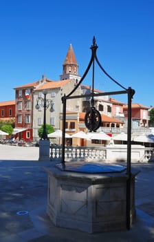 Fountain on a square in Zadar