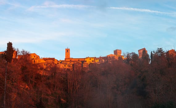 View of San Casciano in Val di Pesa in Italy