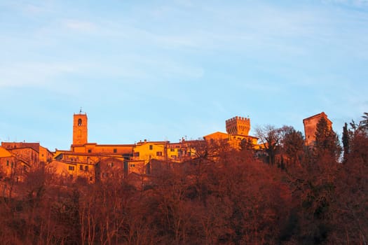View of San Casciano in Val di Pesa in Italy