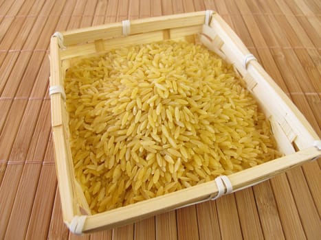 Risoni in a basket