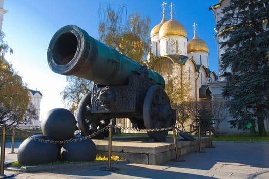 Tsar-pushka (King-cannon) in Moscow Kremlin. Russia