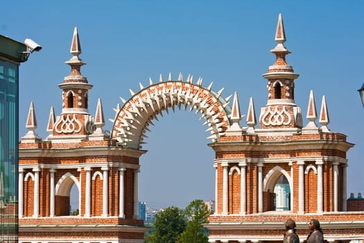 Tsaritsyno - State Museum Reserve Park in Moscow, Russia