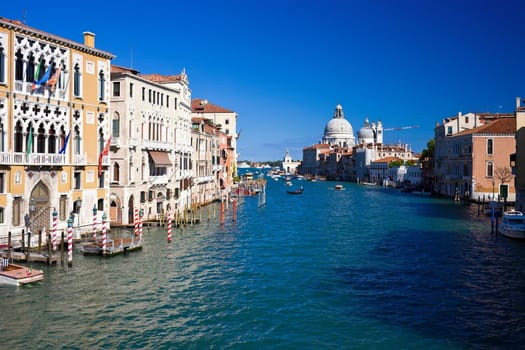 Beautiful view of famous Grand Canal in Venice, Italy