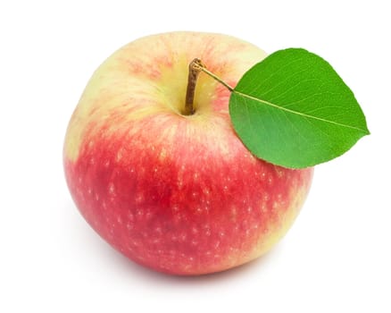 Nice fresh apple isolated on white background