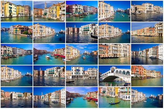 Famous Grand Canal in Venice, Italy