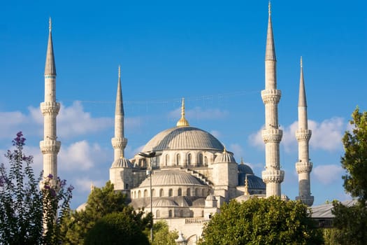 Sultan Ahmed or Blue Mosque in Istanbul, Turkey