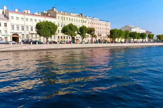 Beautiful view of canal in Saint Petersburg, Russia