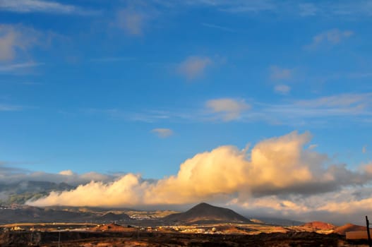 Landscape in South of Tenerife Canary Island Spain