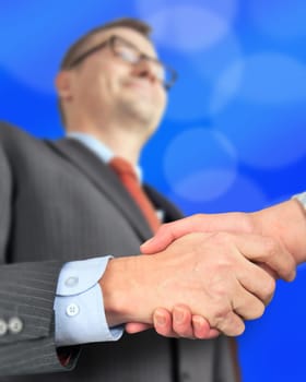 Partnership.  Close-up of business people.