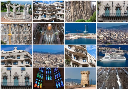 Collection of beautiful photos in Barcelona, Spain