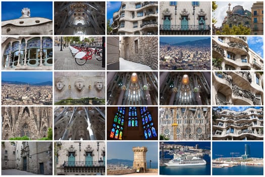 Collection of beautiful photos in Barcelona, Spain