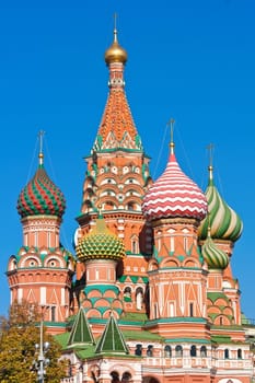 Saint Basil Cathedral at Red Square, Moscow Kremlin, Russia.