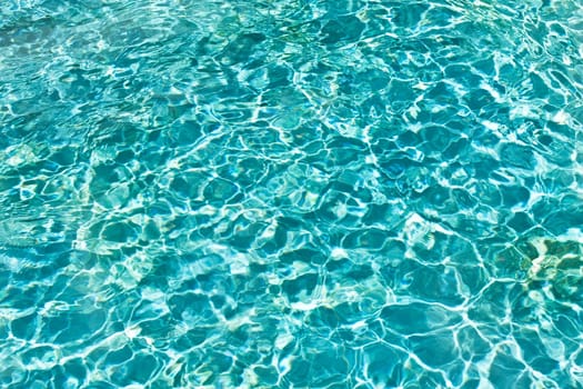 Blue and transparent sea water texture pattern