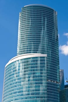 Modern scyscrapers of Moscow city business center