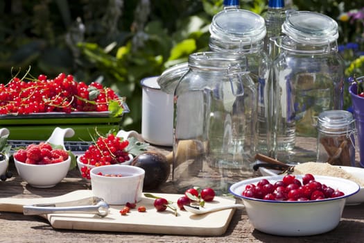 Make your own cherry liqueur,Step 3,stone the washed cherries