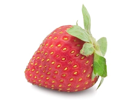 Fresh sweet strawberry isolated on white background
