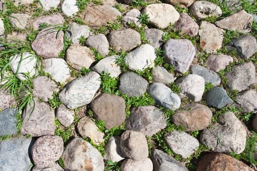 Beautiful photo of old natural stone pavement background
