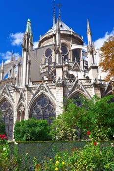 Notre Dame de Paris, famous cathedral in France
