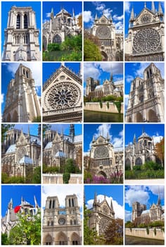 Notre Dame de Paris, famous cathedral in France