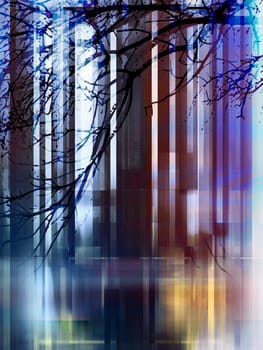 Abstract Stripe Texture Blur