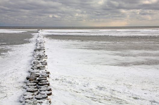Winter at the Baltic Sea,Mecklenburg-Western Pomerania,Germany