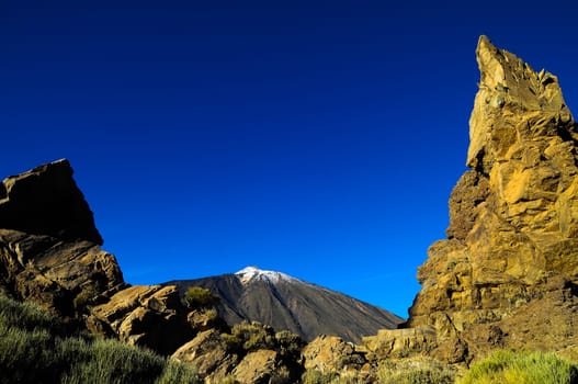 Desert Landscape in Volcan Teide National Park, Tenerife, Canary Island, Spain