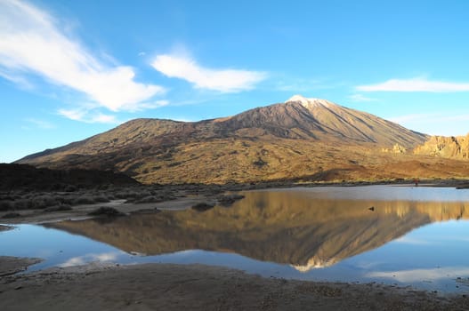 Desert Landscape in Volcan Teide National Park, Tenerife, Canary Island, Spain