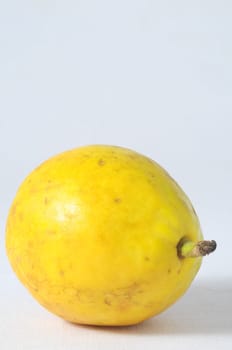 Very Ripe Healthy guayaba on a White Background