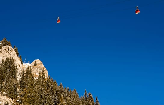 High up