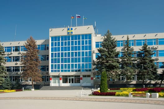 Administration Building of Anapa and square nearby. Main entrance
