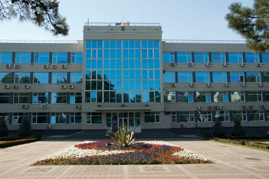 Administration Building of Anapa and square nearby. Main entrance