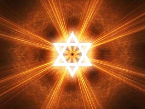 Judaism religious symbol - Star of David.