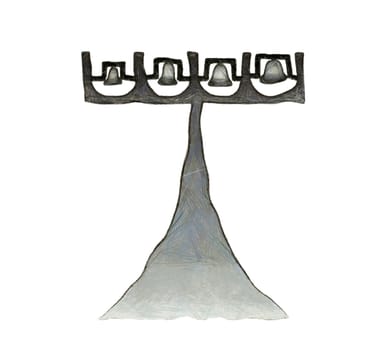 Drawing of the campanile - landmark of Brasilia city