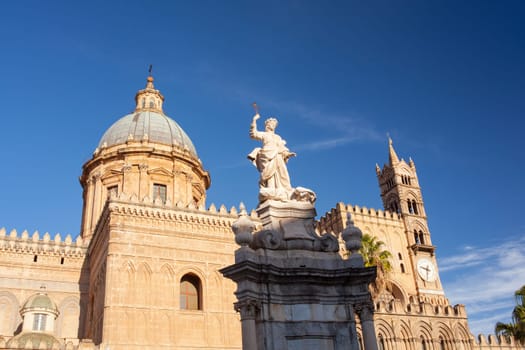 View of the Cathedral of Vergine Maria Santissima Assunta in cielo, Palermo