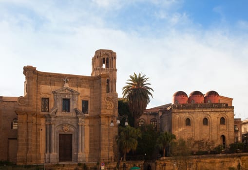 View of San Cataldo, Norman church in Palermo