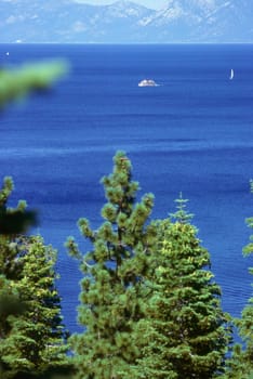 Ferry Boat on Lake Tahoe, California