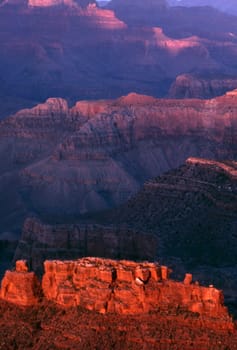 Sunset at  Grand Canyon, Arizona