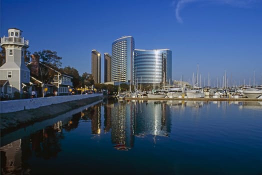 Embarcadero and Sea Port Village in San Diego