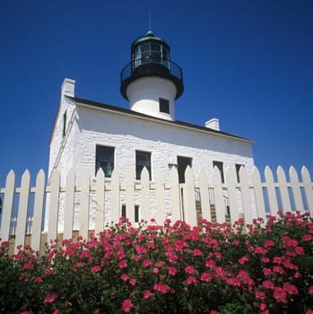 Historic Lighthouse in San Diego, California