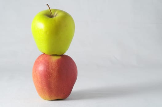 Very Ripe Healthy Apple on a White Background