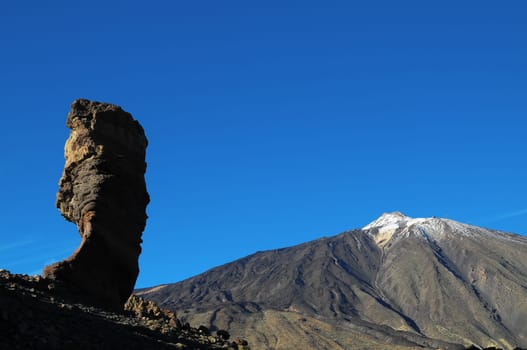 Desert Landscape in Volcan Teide National Park, Tenerife, Canary Island, Spain