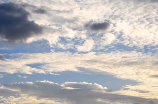 Clouds over the Atlantic Ocean in Tenereife Canary Islands Spain