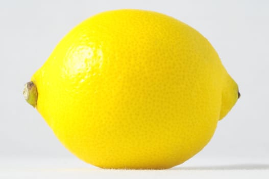 Very Ripe Healthy Lemon on a White Background