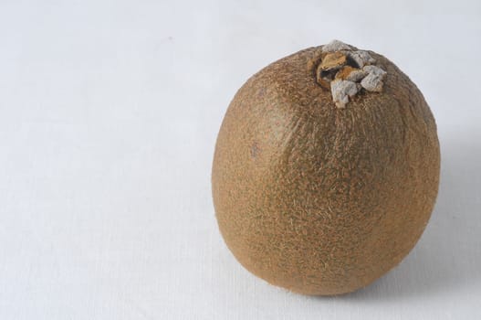 Very Ripe Healthy Kiwi on a White Background