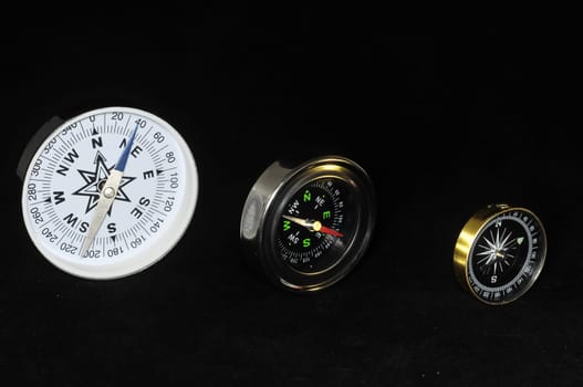 Vintage Orientation Tools on a Black Background